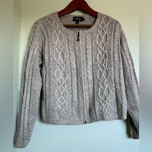 Icelandic Designs Silk / Angora Cable Knit Women's Sweater